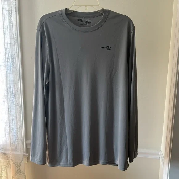 Reel Life Gray Long Sleeve Shirt Size Large. NWT. - Picture 3 of 9